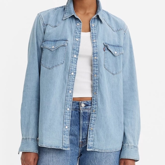 Levis Ultimate Western Denim Shirt - Picture 1 of 4